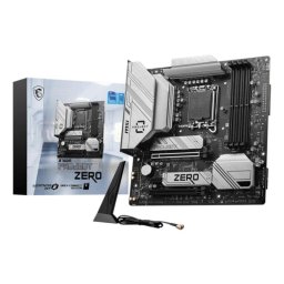 Placa Base MSI B760M PROJECT ZERO Intel B760 LGA 1700 DDR5 micro ATX WiFi 6E RGB
