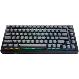 Teclado Ducky Tinker65 75% mecánico RGB con interruptores MX Speed Silver