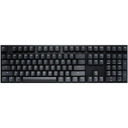 Teclado Ducky Origin 100% Black Mx Red mecánico hot-swap con diseño south-facing