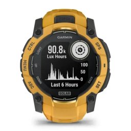 Garmin Instinct 3 GPS Bluetooth 50mm Power Glass Amarillo Talla Única Resistencia Agua 10ATM SpO2 Pulsómetro