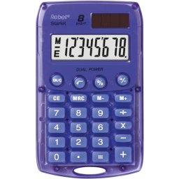 Calculadora Rebell Starlet VL 8 dígitos 1 línea Batería/Solar Violeta