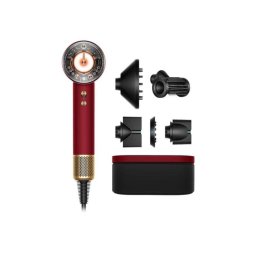 Secador de Pelo Iónico Dyson Supersonic Nural 1600W 4 Temperaturas 3 Velocidades con Accesorios Oro Rojo