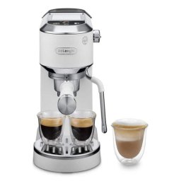 Cafetera Espresso DeLonghi Dedica Duo EC890.WI 1,1 L 15 Bares 2 Tazas Blanco con espumador