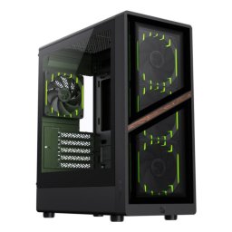 Carcasa GameMax AERIS 330 GB Mini Tower Negro con Vidrio Templado e Iluminación RGB