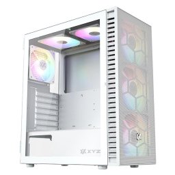 Carcasa XYZ AIRONE 100 Mesh 6x Ventiladores ARGB Diseño Malla ATX Blanca