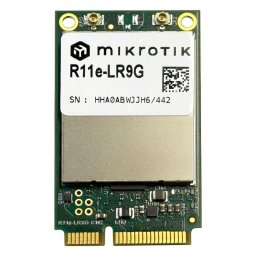 Tarjeta de Red MikroTik R11e-LR9G Mini PCI Express LoRaWAN GPS Verde Metálico