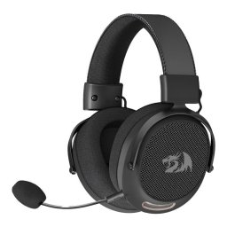 Auriculares Redragon H858 Arrow Pro Carbon inalámbricos Bluetooth Gaming 7.1, micrófono, negros