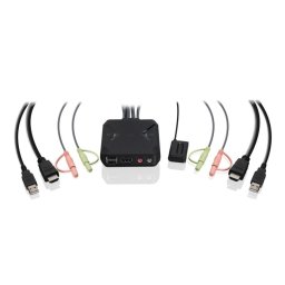 Interruptor KVM IOGEAR GCS92HU 4K 2 Puertos HDMI USB Audio
