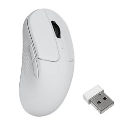 Ratón Keychron M3 Mini RF Wireless Bluetooth USB-C 30000 DPI Blanco 7 Botones