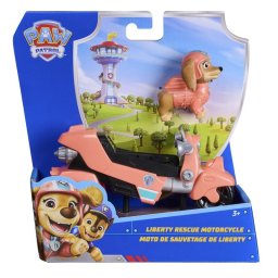 Pack de Juguete SPIN MASTER Patrulla Canina Moto de Rescate y Figura Liberty con Plástico Reciclado