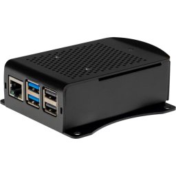 Funda Joy-iT RB-AlucaseP5-06B para Raspberry Pi 5, Aluminio Negro