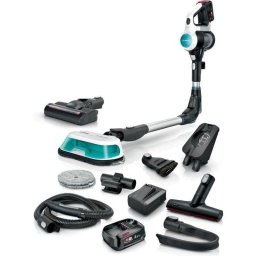 Aspiradora sin Bolsa Bosch BSS712XHYG 18V 35 min Fregado HEPA 0,3L Aqua Negro Plata Blanco