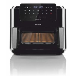 Freidora de Aire Haeger AF-D10.010A 10L 2600W Doble con Temporizador LED