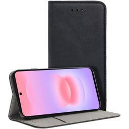 Funda COOL Flip Cover Liso Negro Cuero sintético para Samsung Galaxy A37 5G