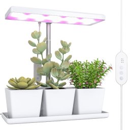 Outsunny Lámpara De Planta 30 Led Con Temporizador Automático Y 5 De Brillo