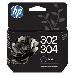 HP 302/304 Cartucho de Tinta Original Negro Compatible con Impresoras DeskJet ENVY y OfficeJet