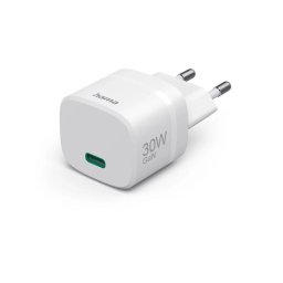 Cargador USB-C Hama 30W GaN Quick Charge 3.0 Power Delivery 3.0 Blanco