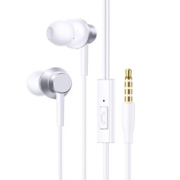Auriculares Baseus ENCOK HZ11 con cable 3,5 mm para llamadas y deporte blancos