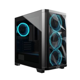 Carcasa PC Gaming Red Computer Stardust Mini Black Mini Tower
