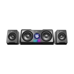 Altavoces C-Tech 2.1 canales USB 16 W con control rotatorio y diseño compacto