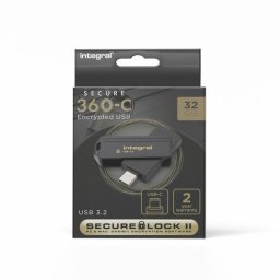 Memoria USB Integral INFD32GB360CSEC3.2 32 GB Giratoria y Protegida