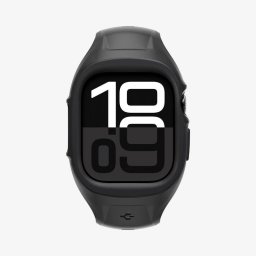 Funda Spigen Liquid Air Pro + Correa para Apple Watch 10 46mm Negra Silicona
