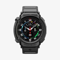 Funda Spigen Rugged Armor Pro + Correa para Samsung Watch 8 Classic 46mm Negro