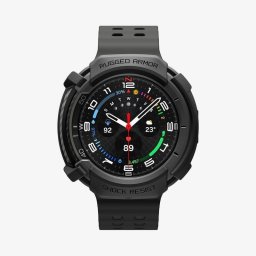 Funda Spigen Rugged Armor para Samsung Watch 8 Classic 46mm Negro TPU