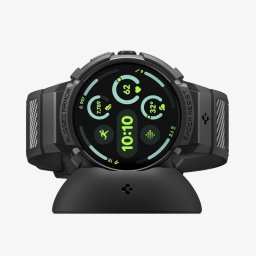 Funda Spigen Rugged Armor Pro + Stand para Google Pixel Watch 4 (41mm) TPU Negro