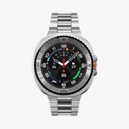 Protectora Spigen Bezel Tune Pro para Samsung Galaxy Watch 8 Classic 46mm Plata
