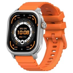 Kospet Pulse Bluetooth 45mm AMOLED Plata Correa Naranja M IP68 SpO2 Pulsómetro Alerta SOS