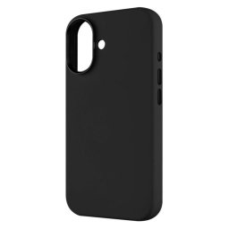 Funda para móvil Fixed MagFlow Cover Silicona Negra Compatible con iPhone 17 6,3