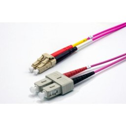 Cable de fibra óptica multimodo Genérico OM3 1 m con conectores SC y LC