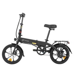 Bicicleta Eléctrica Dyu A1f Pro Adulto 250w Motor 36v7.5ah Batería 16 Pulgadas Neumático Bicicleta Eléctrica Plegable