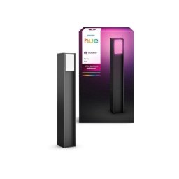 Lámpara Poste Exterior Inteligente Philips Hue Turaco Antracita 1100 Lm