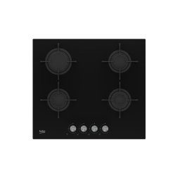 Placa de gas Beko HILG 64220 S Negra Integrada 4 zonas Vidrio