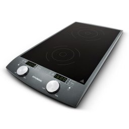 Placa de Inducción Hyundai IND 233 Negro Encimera 31 cm 2 Zonas