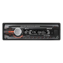Receptor multimedia para coche Sencor SCT 3018MR Negro 160W 4.0 canales USB frontal