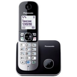 Teléfono DECT Panasonic KX-TG6811 Negro Altavoz Identificador de llamadas
