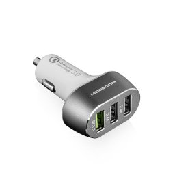 Cargador de Auto Modecom MC-CU3-05 3 Puertos USB 2.0 Carga Rápida