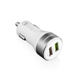 Cargador de Auto Modecom MC-QCU2-07 2 Puertos USB Quick Charge 3.0