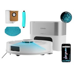 Robot aspirador Cecotec Conga Y80 Pearl con Autovaciado Navegación Láser 25.000 Pa