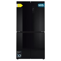 Frigorífico Americano Cecotec Bolero CoolMarket 4D 503 Total No Frost 177,5cm 503L D Negro Cristal