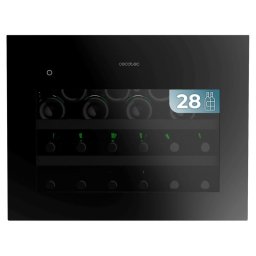 Vinoteca Integrable Cecotec GrandSommelier 28 Botellas Touch Matt Black