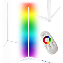 Lámpara de pie MOZOS LC-RGB-WH LED RGB Blanco 1400 mm Mando a distancia
