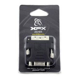 Cambiador de cables XFX MA-AP01-DV1K DVI a VGA Negro