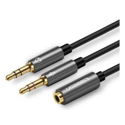 Divisor de audio Ugreen 3.5mm mini jack macho a hembra 0,28 m