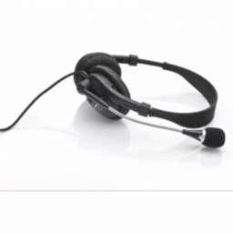 Auriculares Esperanza EH115 con cable, micrófono boom para llamadas y música, color negro