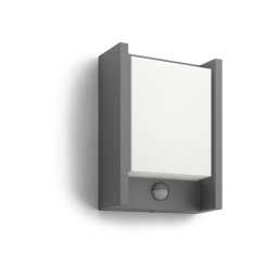 Lámpara de Pared Exterior Philips myGarden Arbour LED 6W Sensor IR Antracita