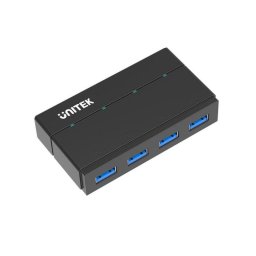 Hub Unitek 4 puertos 5000 Mbit/s USB 3.2 Gen 1 modelo Y-HB03001 con adaptador